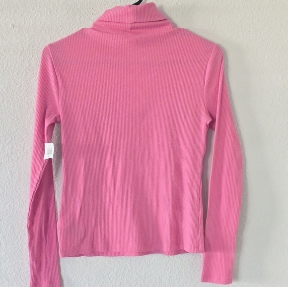 Old Navy Turtle Neck Sweater Pink Women Long Sleeve Strecty Colorful New - Picture 2 of 9